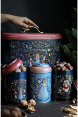 Alice Harikalar Diyarı, Sindirella ve Fındıkkıran temalı metal kuruyemiş kutuları, ceviz ve fındık dolu