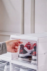 6 Katlı, Katlanabilir Ayakkabılık, Taşınabilir Çok Amaçlı, Geniş, Katlanabilir Dolap ve Raf "Beyaz"