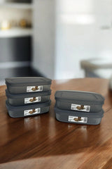 Shell Saklama Kabı Şeffaf 600 ml, Antrasit, 5'li Set