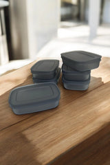 Saklama Kabı, Antrasit, 6'lı Set, 600 ml