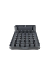 Tezgah Üstü Bulaşıklık ve Kurutma Standı – Çatal Kaşık Bölmeli Bulaşıklık "Gri"