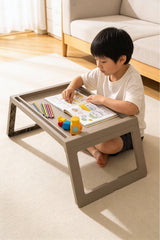 Katlanabilir Yatak Üstü Keyif Sehpası – Laptop & Kahvaltı Sehpası 56×36 cm "Toprak"