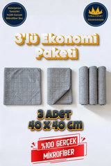 Miss Clean 3’lü Paket Mikrofiber Temizlik Bezi 40x40 cm