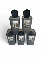 Erzak Saklama Kabı 2.5 lt, Antrasit, 5'li Set