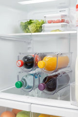 4 Parça Buzdolabı Şişe Düzenleyici Seti – Buzdolabı İçi Şişe Organizer "Şeffaf"