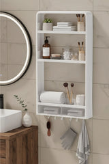 Yapışkanlı Banyo Mutfak Duvar Organizer, Havluluk, Şampuanlık, Kozmetik Organizer, Mutfak Rafı