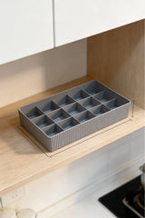 15 Bölmeli Çok Amaçlı Organizer, 18 x 29,5 cm "Kahve"