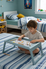 Katlanabilir Yatak Üstü Keyif Sehpası – Laptop & Kahvaltı Sehpası 56×36 cm "Mavi"