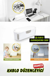 Kablo Düzenleyici Organizer, Kablo Toparlayıcı "Beyaz"