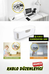 Kablo Düzenleyici Organizer, Kablo Toparlayıcı "Beyaz"