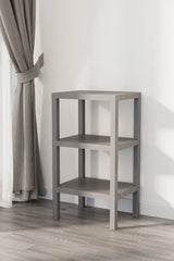 Ombeg Dekoratif (düz ) 3 Katlı Plastik Çok Amaçlı Banyo Düzenleyici Saksılık Kitaplık Antrasit