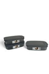 Shell Saklama Kabı Şeffaf 600 ml, Antrasit, 3'lü Set