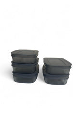 Shell Saklama Kabı Şeffaf 600 ml, Antrasit, 5'li Set