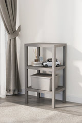 Ombeg Dekoratif (düz ) 3 Katlı Plastik Çok Amaçlı Banyo Düzenleyici Saksılık Kitaplık Antrasit