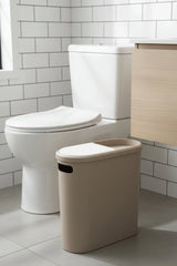 10 Litre Modern Tasarım Çöp Kovası – Banyo, Ofis, Mutfak İçin Hijyenik & Pratik Atık Kutusu, Gri