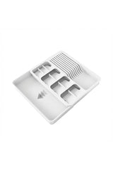 Genişleyebilir Kaşıklık & Bıçaklık Seti – Çekmece İçi Ayarlanabilir Kaşıklık "Beyaz"