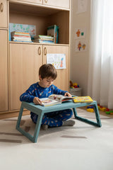 Katlanabilir Yatak Üstü Keyif Sehpası – Laptop & Kahvaltı Sehpası 56×36 cm "Mavi"