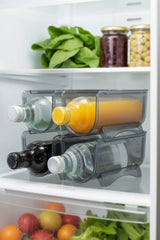 4 Parça Buzdolabı Şişe Düzenleyici Seti – Buzdolabı İçi Şişe Organizer "Füme"