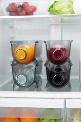 4 Parça Buzdolabı Şişe Düzenleyici Seti – Buzdolabı İçi Şişe Organizer "Füme"