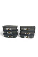 Saklama Kabı, Antrasit, 6'lı Set, 600 ml