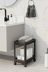 Tezgah Altı Tekerlekli Raf Ünitesi, Siyah