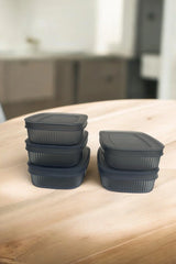 Shell Saklama Kabı Şeffaf 600 ml, Antrasit, 5'li Set