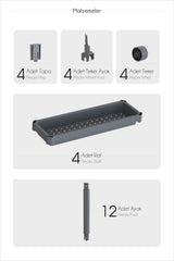 3 Katlı Tekerlekli Slim Raf Ünitesi, Mutfak Rafı, Banyo Rafı