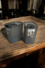 Erzak Saklama Kabı 2.5 lt, Antrasit, 2'li Set