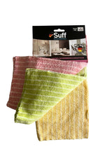 Suff Müge Mikrofiber Yüzey Temizlik Bezi 3'lü Set, 32 x 32 cm