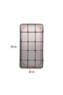 10x20 cm boyutunda şeffaf dikdörtgen plastik bölmeli organizer kutu