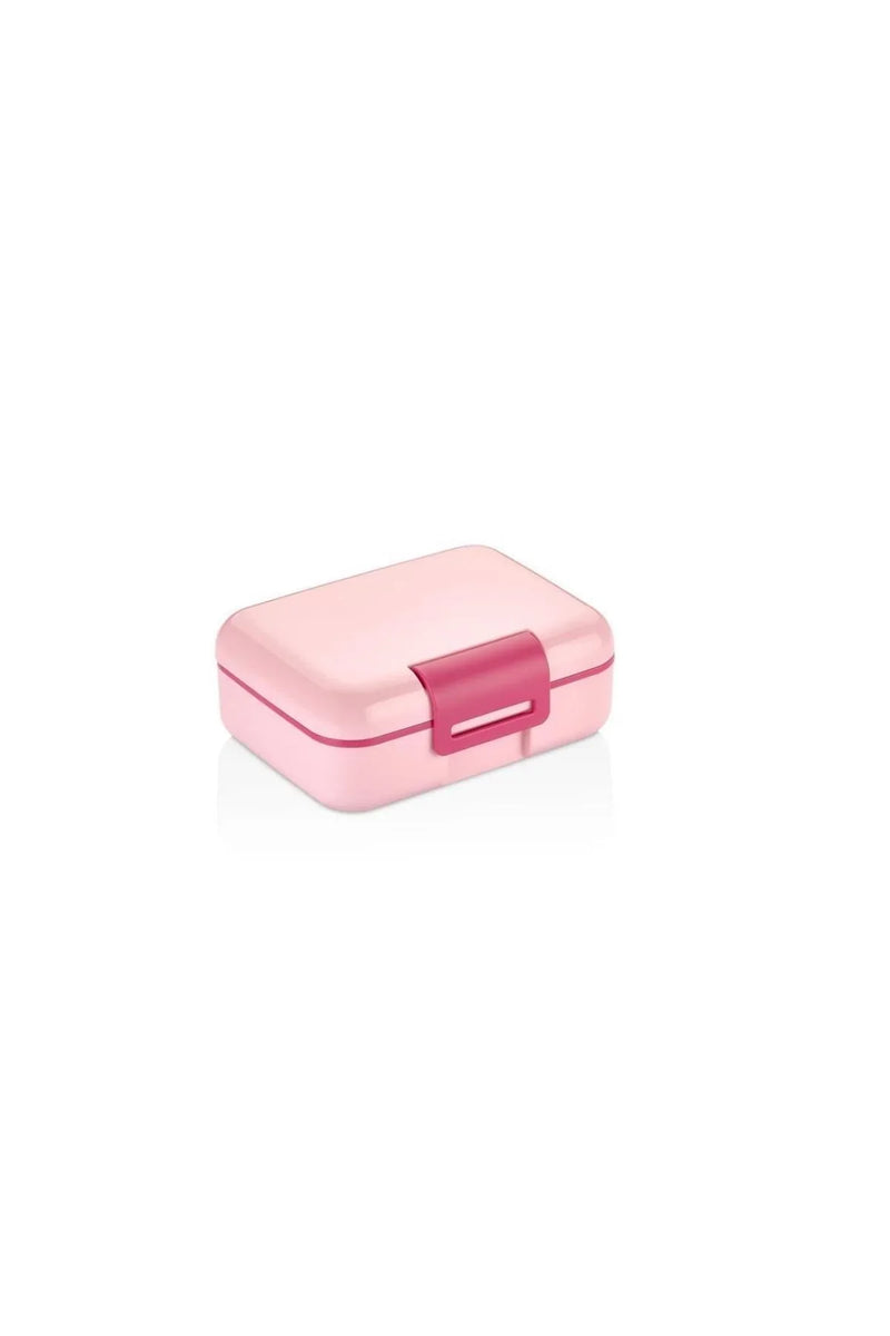 Pembe renkli, pembe kilitli plastik saklama kutusu