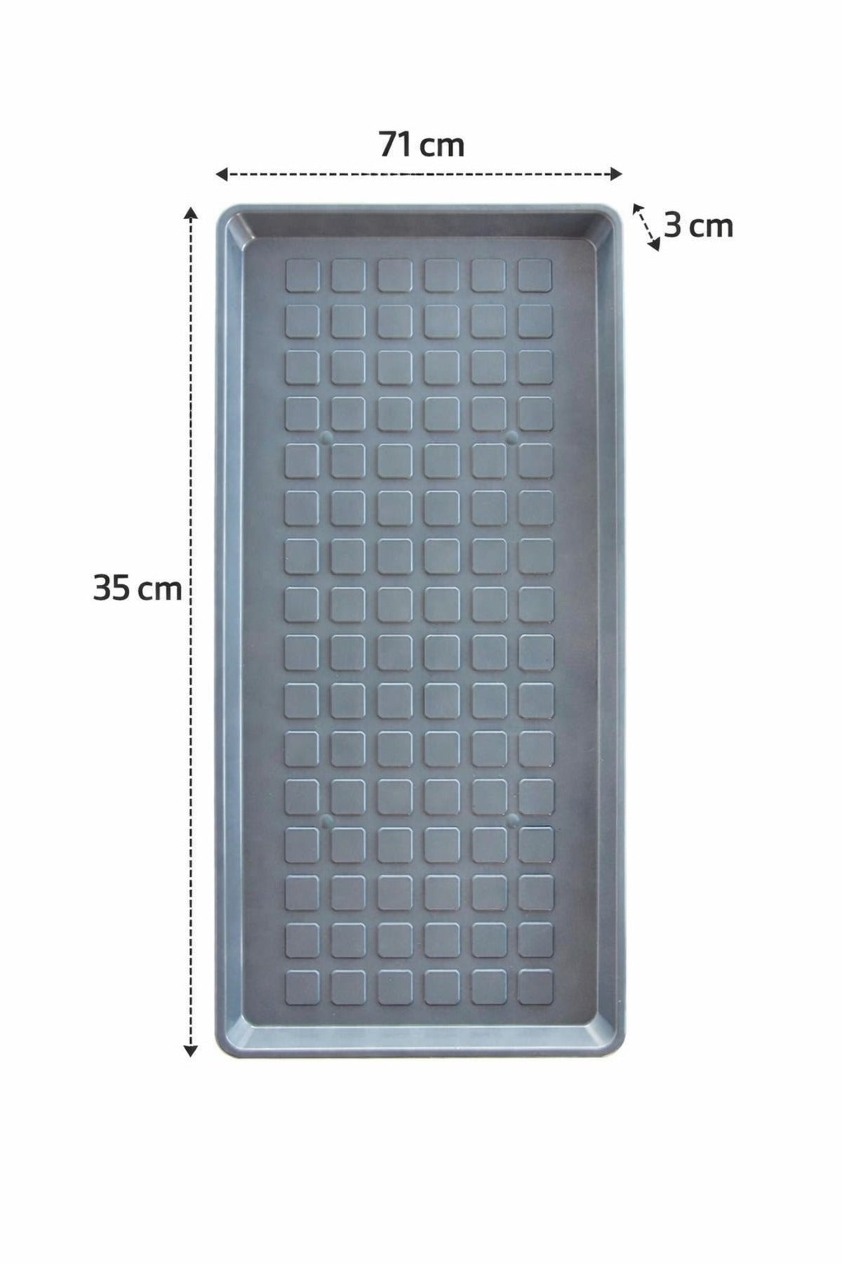 Çok Amaçlı Ayakkabı Tepsisi, Dolap İçi Plastik Altlık, Plastik Düzenleyici, 35 x 71 cm