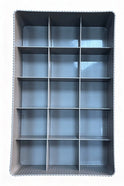 15 Bölmeli Çok Amaçlı Organizer, 18 x 29,5 cm "Kahve"