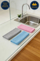 Miss Clean 3’lü Paket Mikrofiber Temizlik Bezi 40x40 cm Renkli Kartela