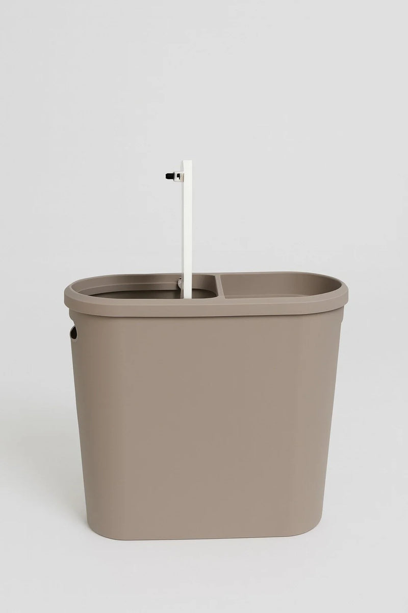 10 Litre Modern Tasarım Çöp Kovası – Banyo, Ofis, Mutfak İçin Hijyenik & Pratik Atık Kutusu, Gri