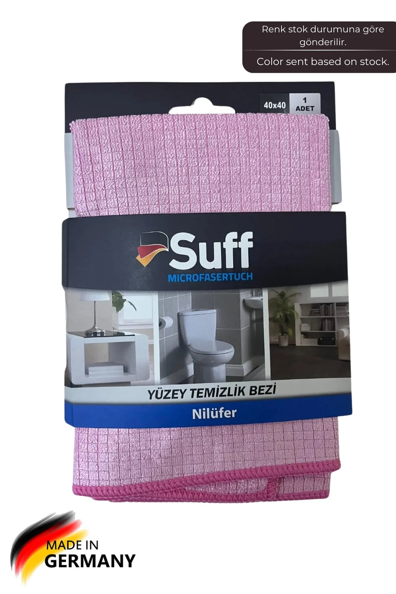 Nilüfer Damalı Mikrofiber Yüzey Temizlik Bezi 40 X 40 Cm