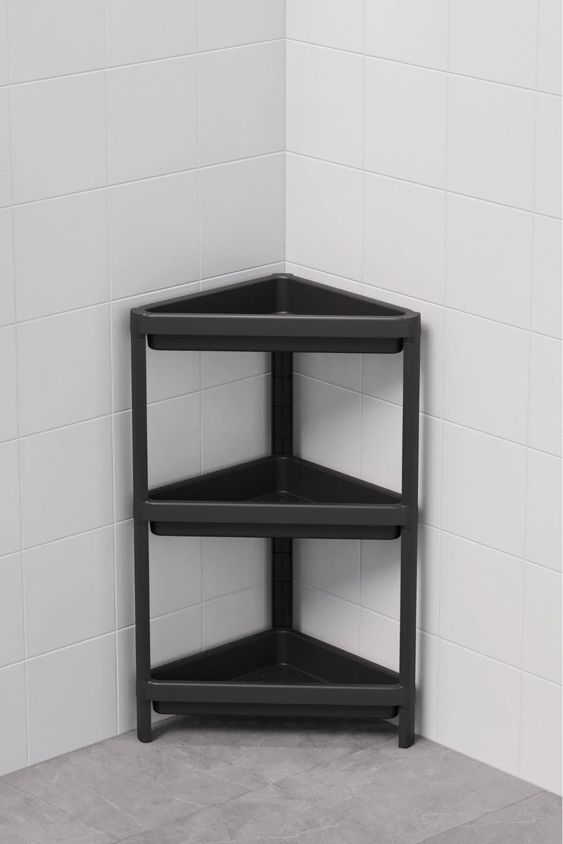 Üçgen Banyo Köşe Rafı, Şampuanlık, Banyo Organizeri, Üçgen Raf Ünitesi