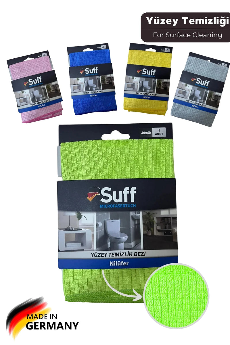 Nilüfer Damalı Mikrofiber Yüzey Temizlik Bezi 40 X 40 Cm