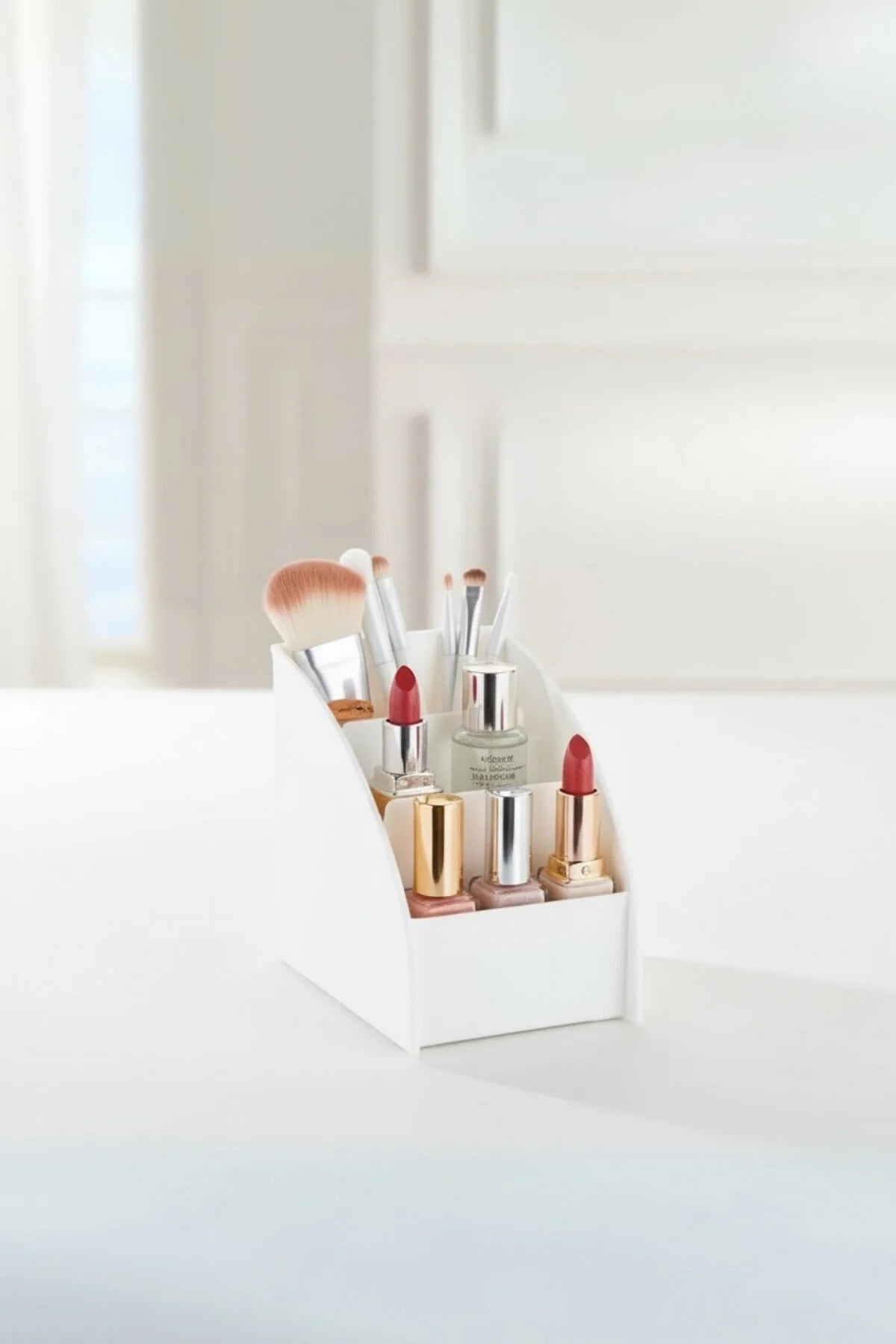 Ruj Düzenleyici, Ruj ve Oje Organizeri Stant "Beyaz"