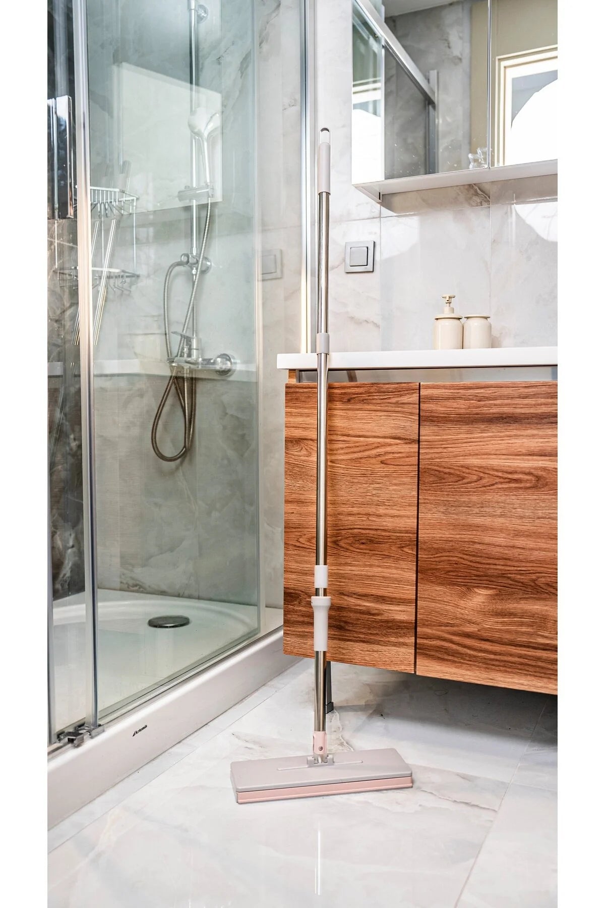 Click Mop Tembel Mop Tüm Bezlerle Uyumlu Otomatik Mop Yüzey Temizlik Havlusu Kullan At Bezler İçin