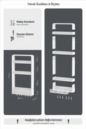 Yapışkanlı Banyo Mutfak Duvar Organizer, Havluluk, Şampuanlık, Kozmetik Organizer, Mutfak Rafı