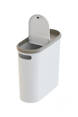 10 Litre Modern Tasarım Çöp Kovası – Banyo, Ofis, Mutfak İçin Hijyenik & Pratik Atık Kutusu, Krem