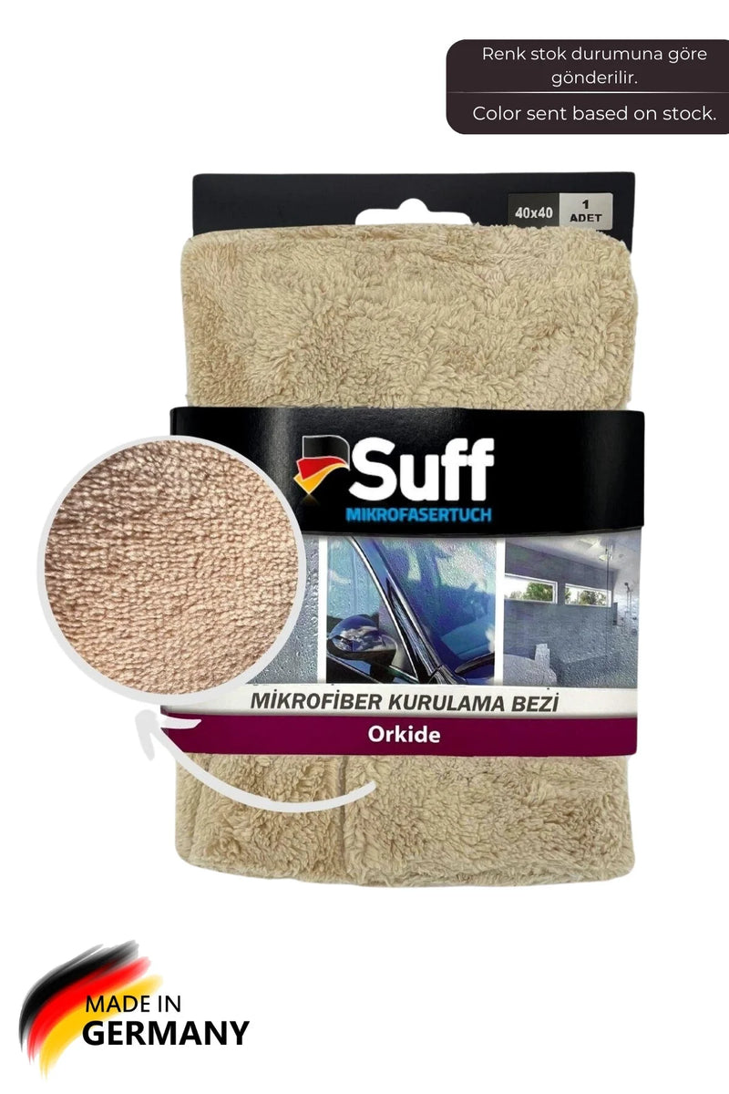 Orkide Mikrofiber Araba Kurulama Bezi, Pasta Cila Bezi, Oto Bezi 40 x 40 cm