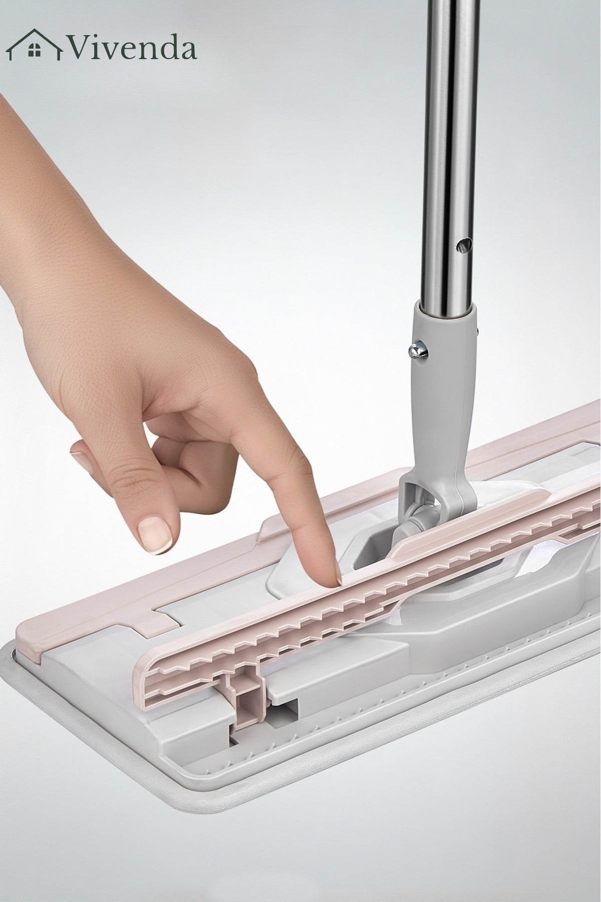 Mandallı Sprey Mop 360° Döner Başlıklı Su Hazneli Püskürtmeli Paspas