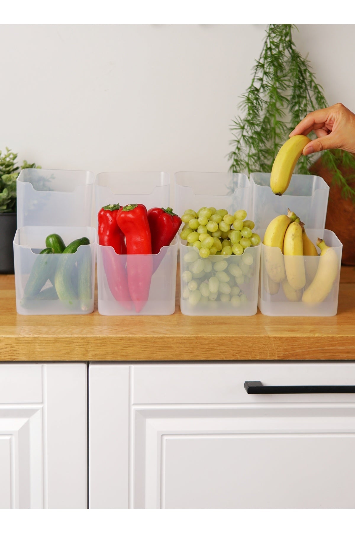 Buzdolabı Kapak İçi Düzenleyici ve Buzdolabı Organizeri 8'li Set